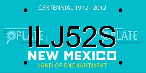 ILJ52S New Mexico License Plate