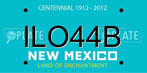 ILO44B New Mexico License Plate