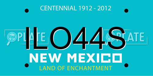 ILO44S New Mexico License Plate