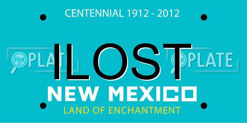 ILOST New Mexico License Plate