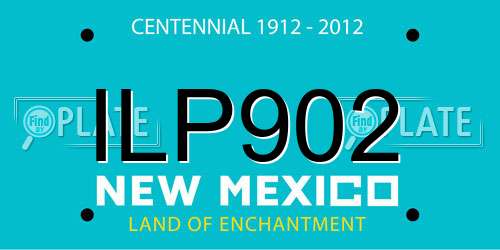 ILP902 New Mexico License Plate