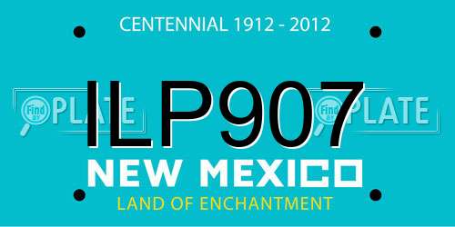 ILP907 New Mexico License Plate