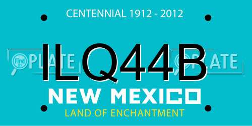 ILQ44B New Mexico License Plate