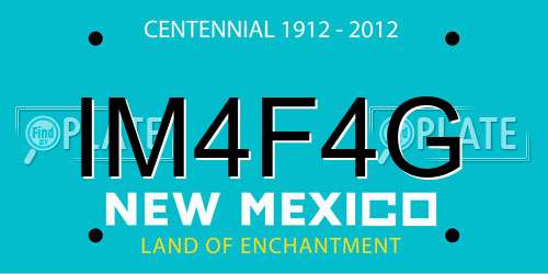 IM4F4G New Mexico License Plate