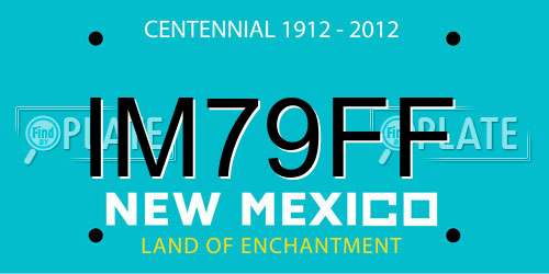 IM79FF New Mexico License Plate