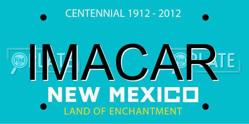 IMACAR New Mexico License Plate