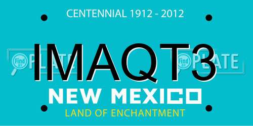 IMAQT3 New Mexico License Plate