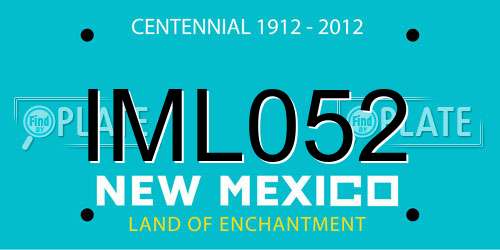IML052 New Mexico License Plate