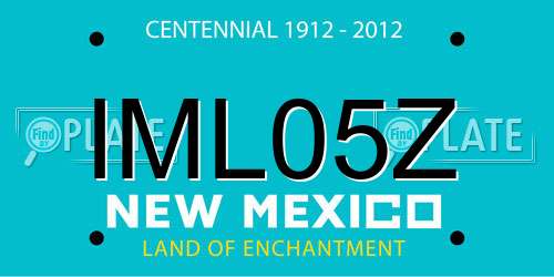 IML05Z New Mexico License Plate