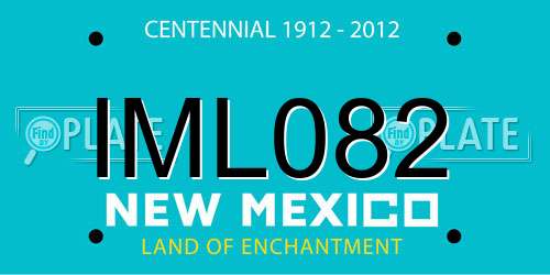 IML082 New Mexico License Plate