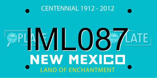 IML087 New Mexico License Plate
