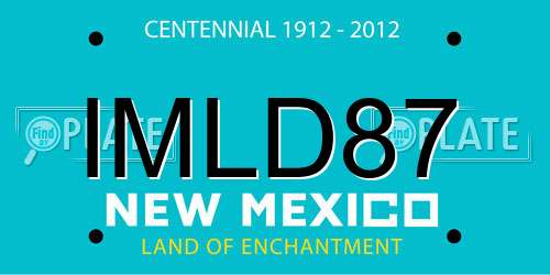 IMLD87 New Mexico License Plate