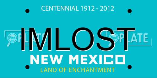 IMLOST New Mexico License Plate