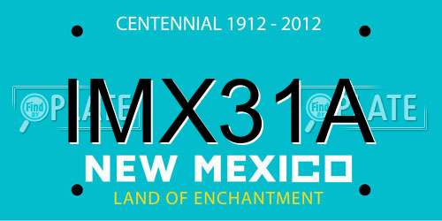 IMX31A New Mexico License Plate