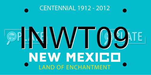 INWT09 New Mexico License Plate