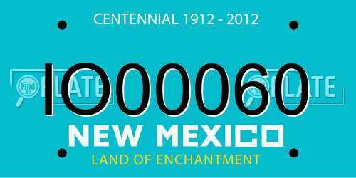 IO00060 New Mexico License Plate