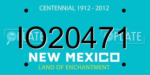IO20471 New Mexico License Plate