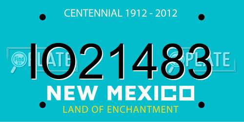 IO21483 New Mexico License Plate