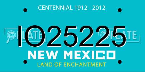 IO25225 New Mexico License Plate