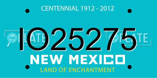 IO25275 New Mexico License Plate