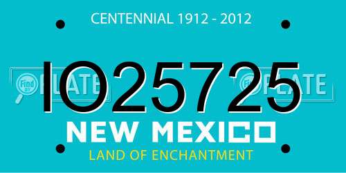 IO25725 New Mexico License Plate