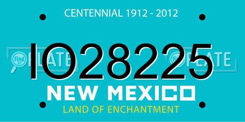 IO28225 New Mexico License Plate