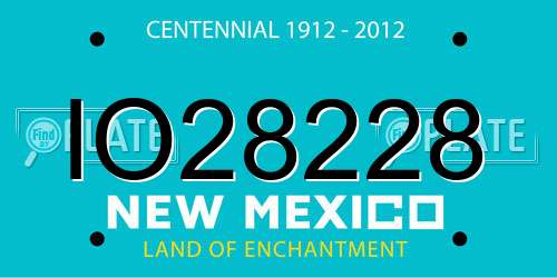 IO28228 New Mexico License Plate