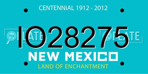 IO28275 New Mexico License Plate