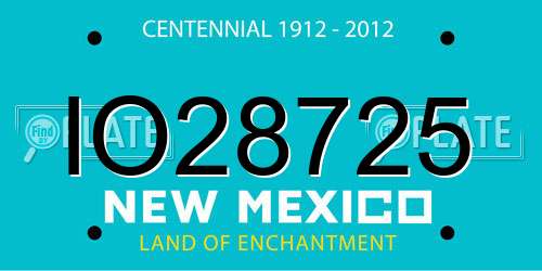 IO28725 New Mexico License Plate