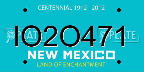 IO2O471 New Mexico License Plate