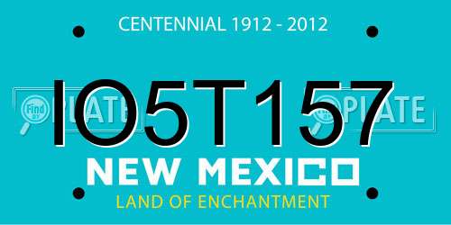 IO5T157 New Mexico License Plate