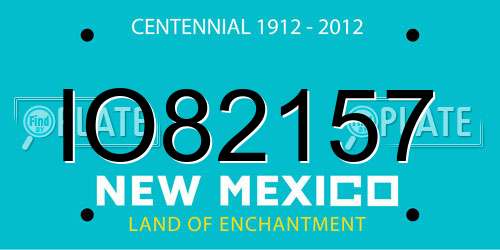 IO82157 New Mexico License Plate