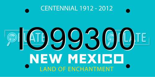 IO99300 New Mexico License Plate