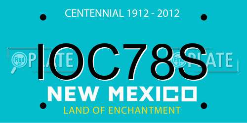 IOC78S New Mexico License Plate