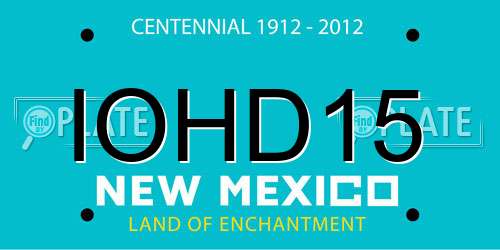 IOHD15 New Mexico License Plate