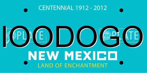 IOODOGO New Mexico License Plate