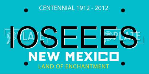 IOSEEES New Mexico License Plate