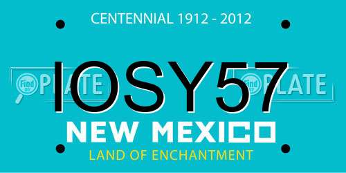 IOSY57 New Mexico License Plate