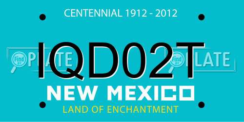 IQD02T New Mexico License Plate