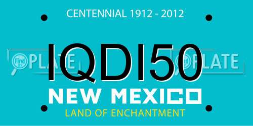 IQDI50 New Mexico License Plate
