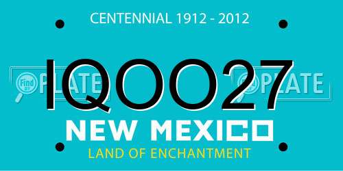 IQOO27 New Mexico License Plate
