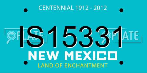 IS15331 New Mexico License Plate