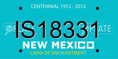 IS18331 New Mexico License Plate