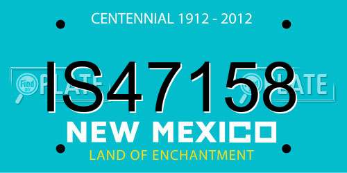 IS47158 New Mexico License Plate