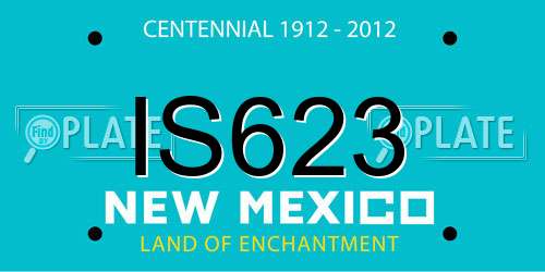 IS623 New Mexico License Plate