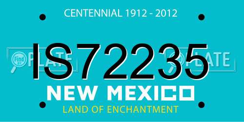 IS72235 New Mexico License Plate