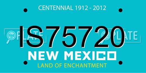 IS75720 New Mexico License Plate
