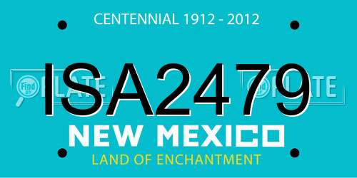 ISA2479 New Mexico License Plate