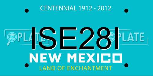 ISE28I New Mexico License Plate