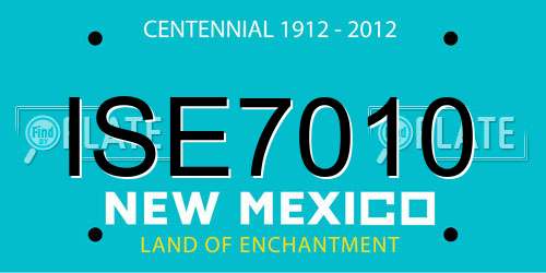 ISE7010 New Mexico License Plate
